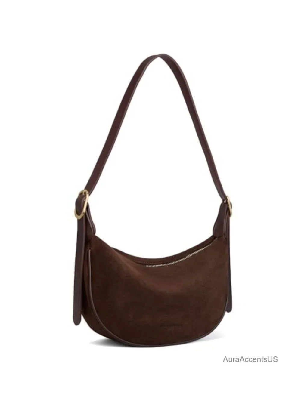 BOSTANTEN Crescent Crossbody Bag Vegan Leather Hobo Handbag Adjustable Strap